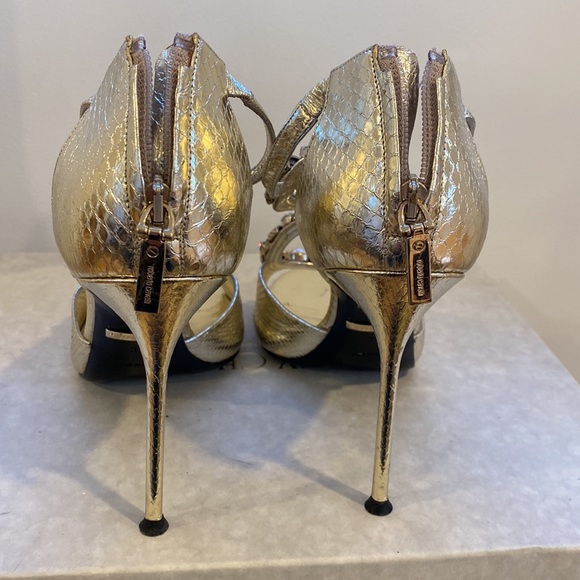 Roberto Cavalli luxury Swarovski crystal sandals - Picture 2 of 5